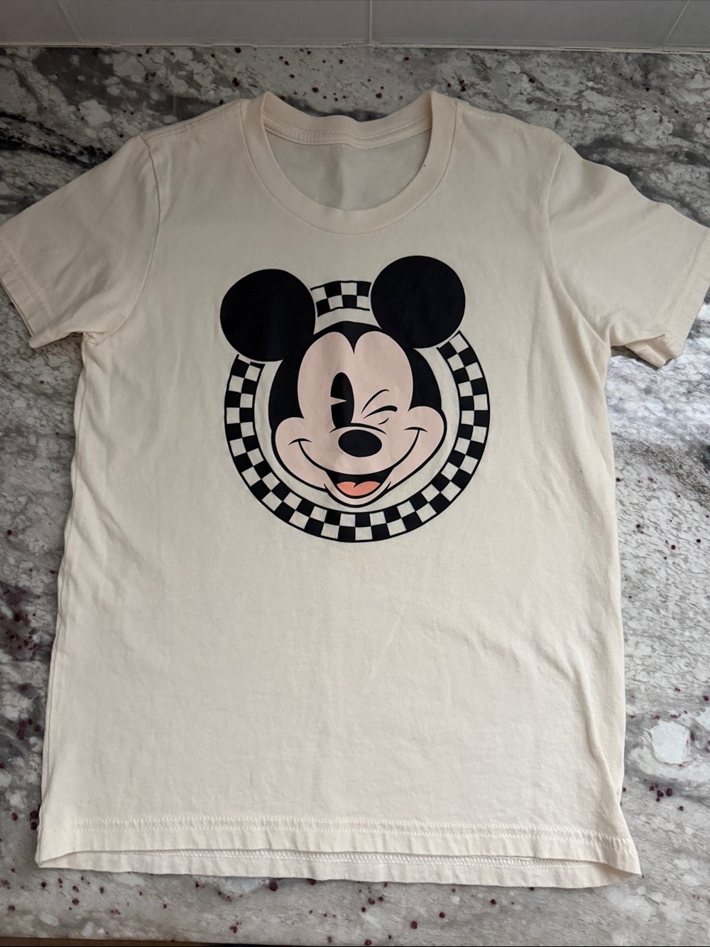 Disney Mickey Mouse Cream Kids Graphic Tee